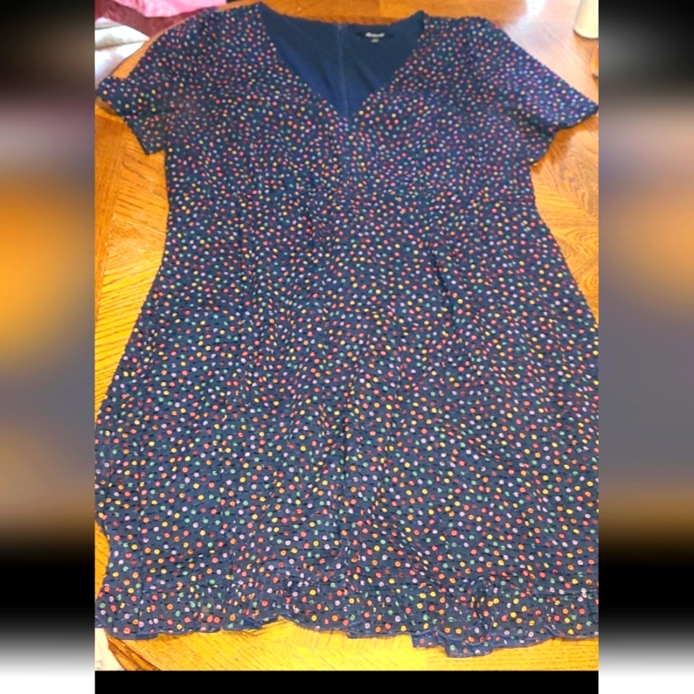 Polka Dot Navy Dress